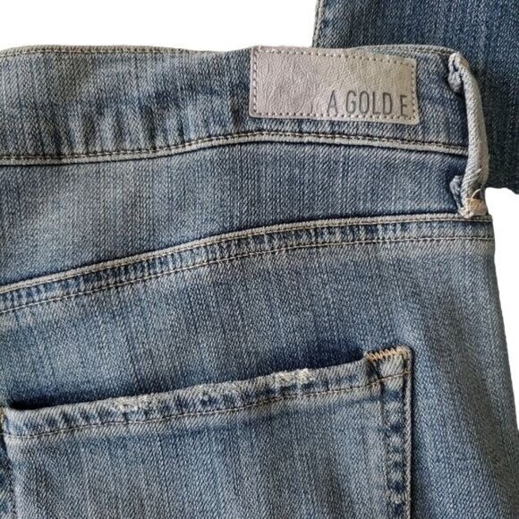 Agolde Claire womens Skinny jeans washed Sz 31 denim midwaist blue color NWOT - Picture 8 of 14